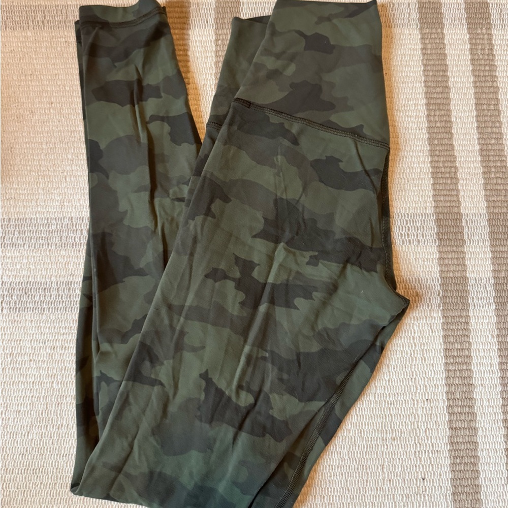 lululemon athletica Dark Green Camo Align Leggings